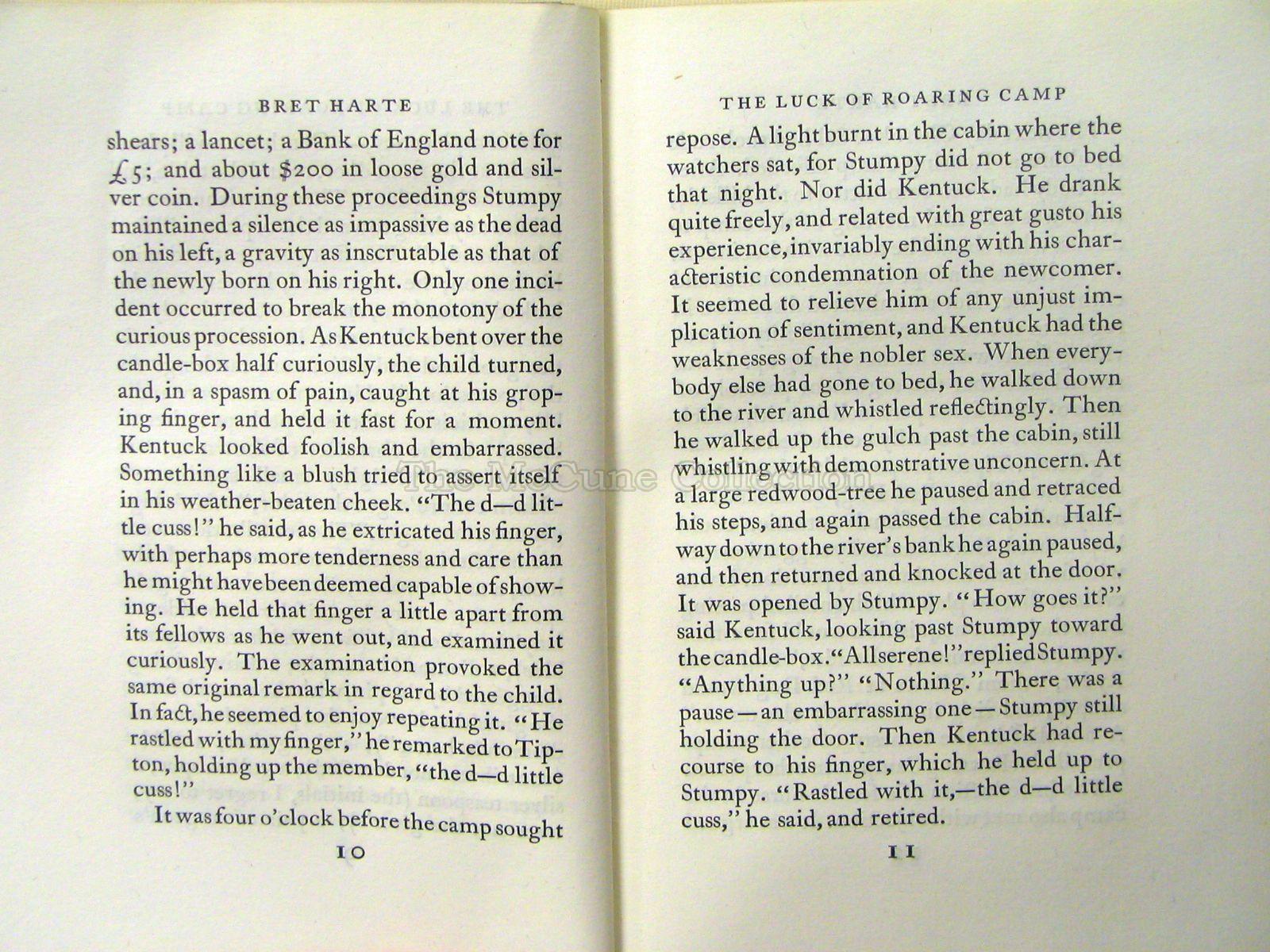Bret Harte The Luck of the Roaring Camp • The McCune Collection